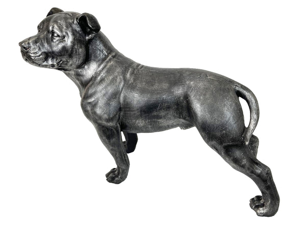 Silver staffordshire outlet bull terrier ornaments