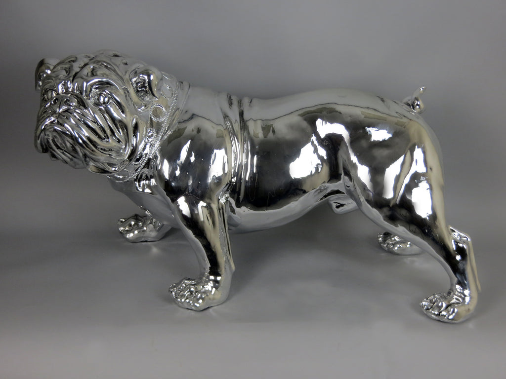 Silver clearance bulldog ornament